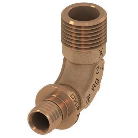 TECEflex Winkelübergangsnippel, Siliziumbronze, 707801