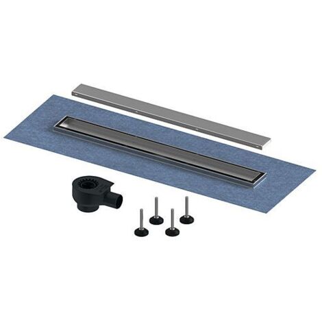 TECElinus Plus Duschrinnenset, 700mm Ablauf "Norm", Rost "2 in 1" 15150070