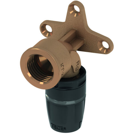 TECElogo-Push Wandscheibe, Rotguss/Siliziumbronze, 8723002