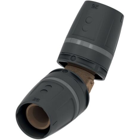 TECElogo Push Winkelkupplung, 45-Grad, Rotguss/Siliziumbronze,