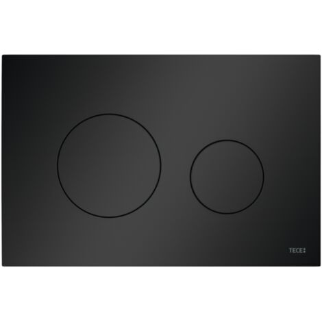 TECEloop WC-Betätigungsplatte Kunststoff für Zweimengentechnik, Schwarz matt 9240925