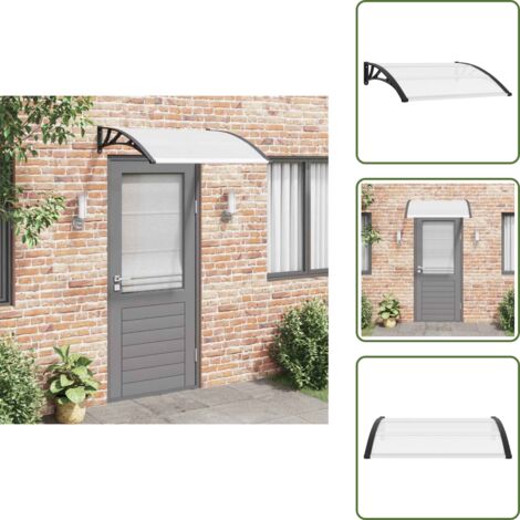 Techado para ventana - vidaXL Marquesina para puerta PC 120x100 cm - Policarbonato