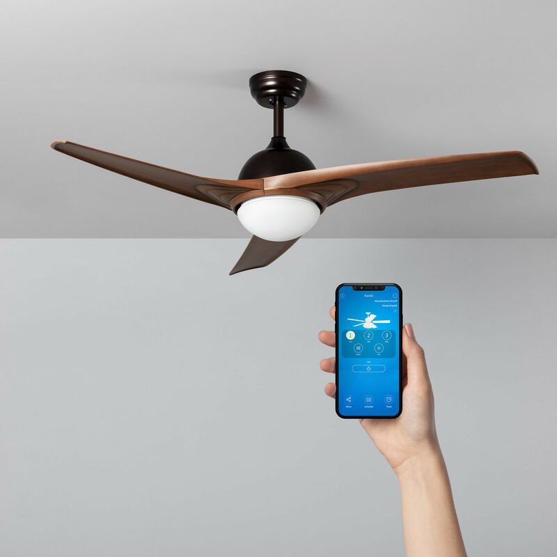 

Ventilador de Techo LED Mistral Marrón 132cm Motor AC WiFi Seleccionable (Cálido-Neutro-Frío) . - Seleccionable (Cálido-Neutro-Frío)