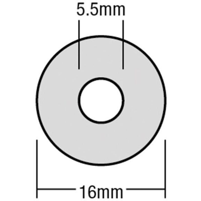 Forgefix - TechFast Bonded epdm Washer 5.5 x 16mm Box 100 FORTFW1655