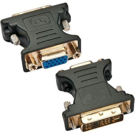 Techly Adattatore Video Analogico DVI Maschio/VGA Femmina Nero
