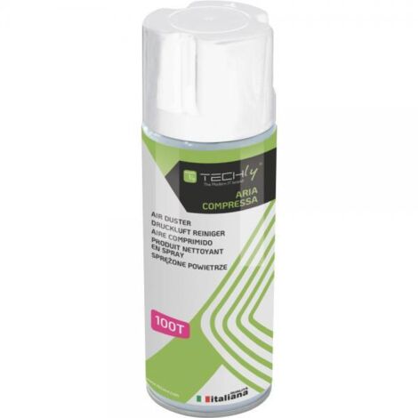 Techly Bomboletta Aria Compressa Spray di Pulizia 400ml  ICA CA 100T