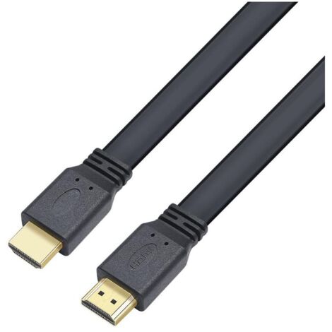 Techly Cavo HDMI 2.0 High Speed con Ethernet A/A M/M Piatto 0,5m