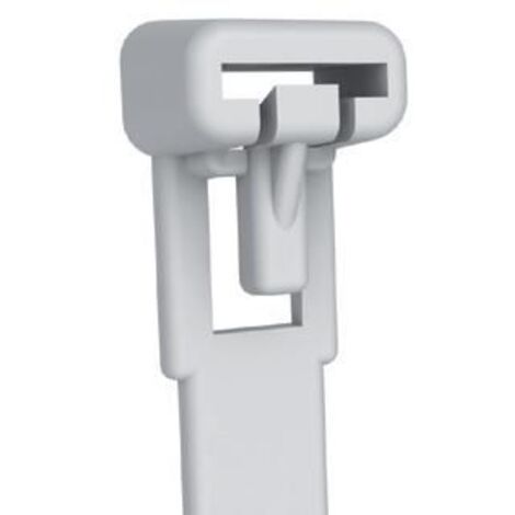 TECHLY Fascette Fermacavi con Linguetta 250x7,6mm in Nylon 100pz Bianco