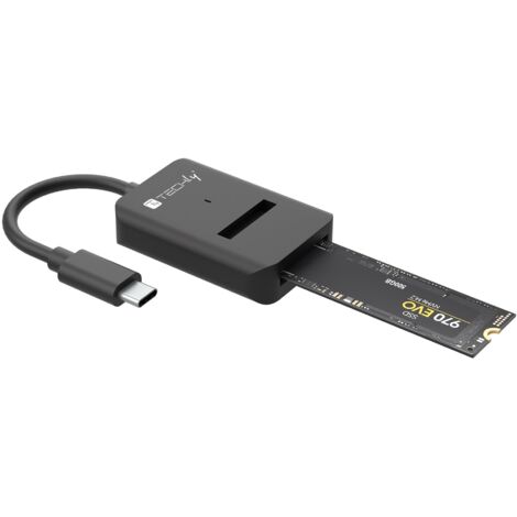 Techly IADAP USB32-SATASSD Connettore Box esterno SSD Nero M.2