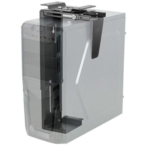 Techly ICA-CS 66 Supporto per CPU Porta CPU sotto scrivania Nero
