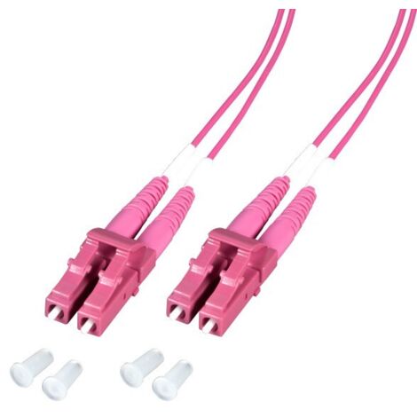 Techly ILWL OM412-LCLC-005T cavo InfiniBand e in fibra ottica 0,5 m LC Fucsia