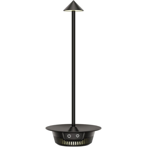 Techly Lampada LED RGB Nera Minimalista Senza Fili