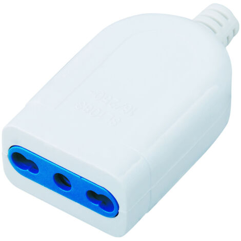 TECHLY Presa 2P+T 16A Bipasso Bianco