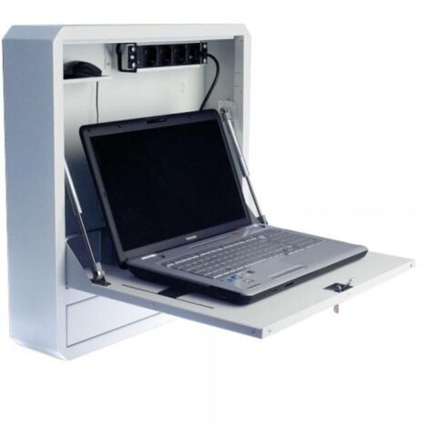 Techly Professional Box di Sicurezza per Notebook e Accessori per LIM Prof. 127 Bianco