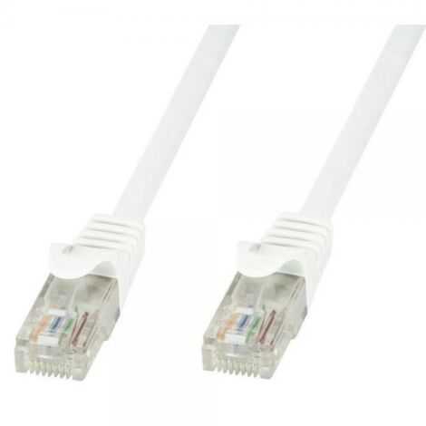 Techly Professional Cavo di rete Patch in CCA Cat.5E Bianco UTP 1m