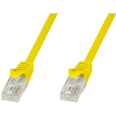 Techly Professional Cavo di rete Patch in CCA Cat.5E Giallo UTP 5m