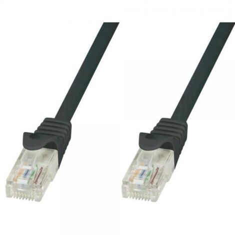 Techly Professional Cavo di rete Patch in CCA Cat.5E Nero UTP 1,5m