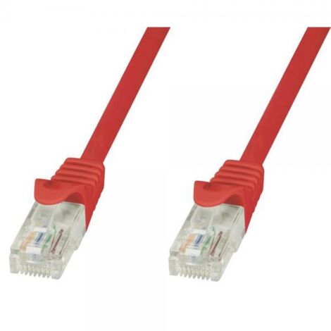 Techly Professional Cavo di rete Patch in CCA Cat.5E Rosso UTP 1,5m