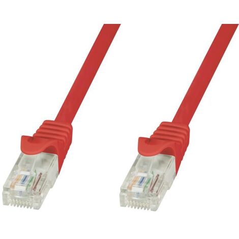 Techly Professional Cavo di rete Patch in CCA Cat.6 Rosso UTP 3m
