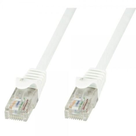 Techly Professional Cavo di Rete Patch in Rame Cat.6 Bianco UTP 0,5m