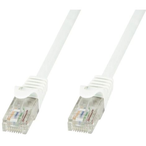 Techly Professional Cavo di Rete Patch in Rame Cat.6 Bianco UTP 5m