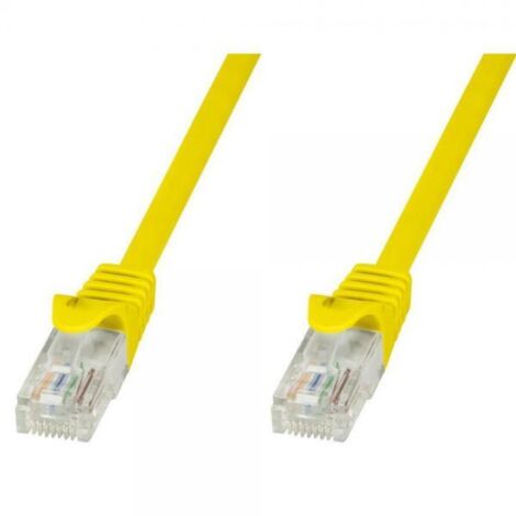 Techly Professional Cavo di Rete Patch in Rame Cat.6 Giallo UTP 1m