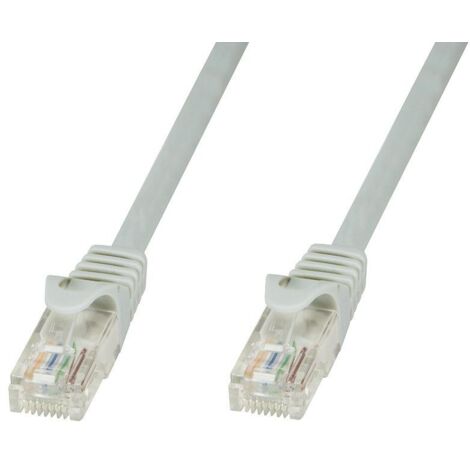 Techly Professional Cavo di Rete Patch in Rame Cat.6 Grigio UTP 20m
