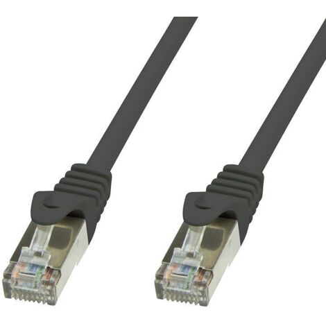 Techly Professional Cavo di rete Patch in rame Cat.6 Nero SFTP LSZH 1m
