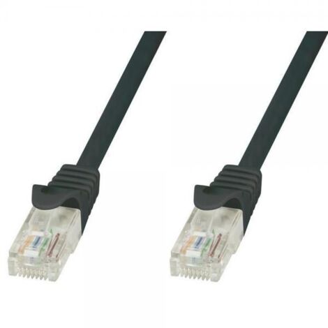 Techly Professional Cavo di Rete Patch in Rame Cat.6 Nero UTP 1m