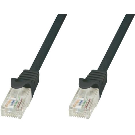 Techly Professional Cavo di Rete Patch in Rame Cat.6 Nero UTP 5m