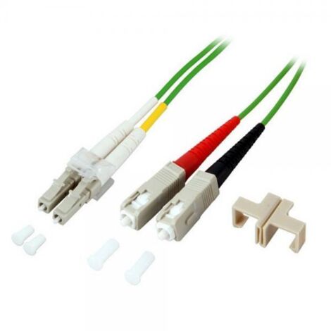 Techly Professional Cavo Fibra Ottica SC/LC 50/125 Multimodale 1 m OM5