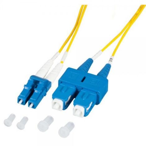 Techly Professional Cavo Fibra Ottica SC/LC 9/125 Monomodale 10m Diametro 1.2mm OS2
