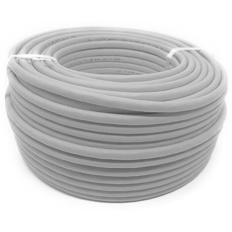 Techly Professional Matassa U/UTP Cavo Cat.6A Rame 100m LSZH Rigido Grigio
