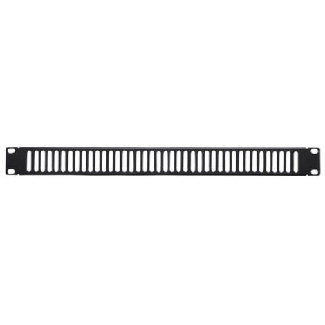 Techly Professional Pannello di Chiusura Ventilato 1U Nero per Rack Audio Video