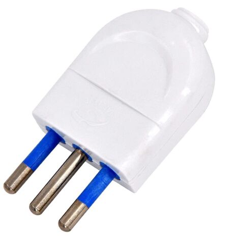 TECHLY Spina italiana 10A 2P+T bianca