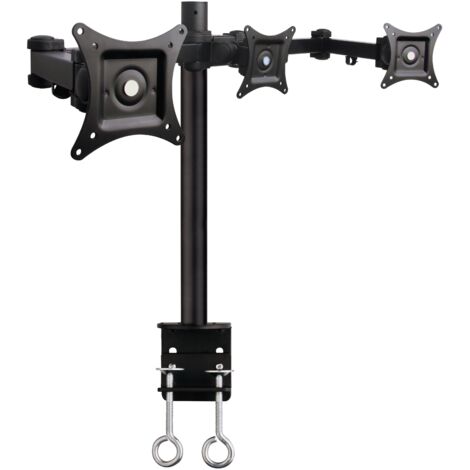 TECHLY Staffa Supporto da scrivania per 3 Monitor 13-24 con morsetto