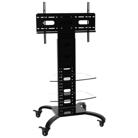 Techly Supporto a Pavimento con 2 Mensole Trolley TV LCD/LED/Plasma 32-70''