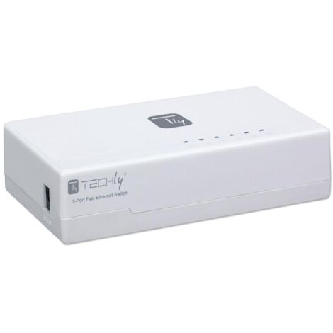 TECHLY Switch Hub 10/100 Mbps Fast Ethernet 5 Porte