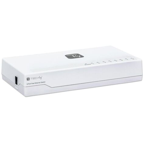 TECHLY Switch Hub 10/100 Mbps Fast Ethernet 8 Porte