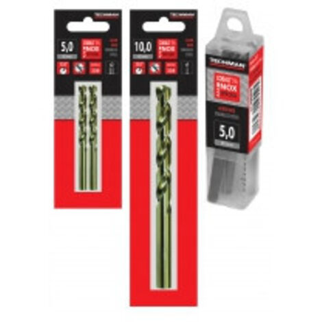 TECHMAN Forets hss cobalt - cob135° 1 foret 9.0 mm 125 / 81 mm