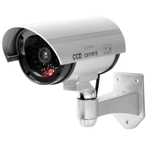 2 Telecamere CCTV Finte Con LED Lampeggiante – Dissuasore Elpine 31036C – Funziona A Batterie