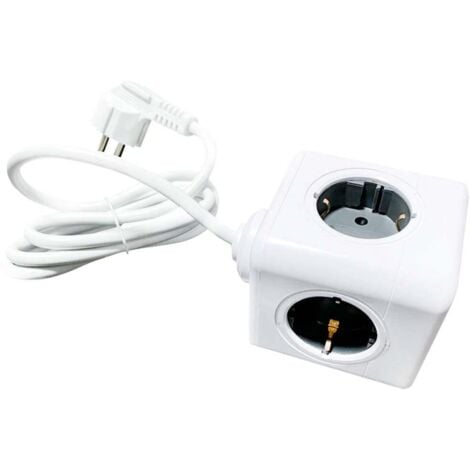 Technaxx 5004 Multipresa a cubo Bianco Schuko 1 pz.
