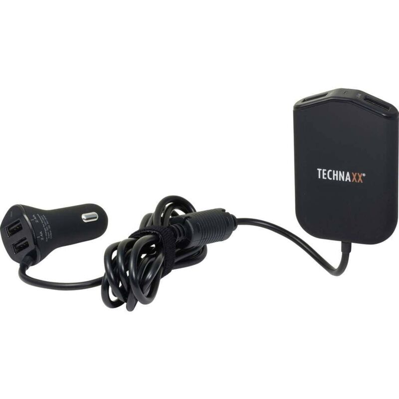 Technaxx - 4708 TE14 Répartiteur pour allume-cigare Interfaces : usb 4 x