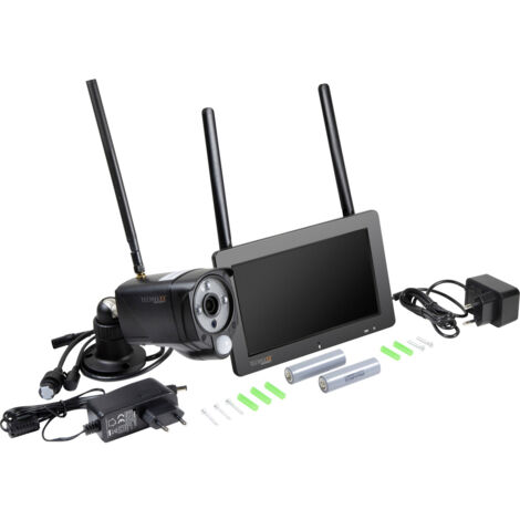 Technaxx TX-128 4880 Funk, Kabellos, WLAN IP-Funk-Überwachungs-Set 4-Kanal mit 1 Kamera 1920 x 1080