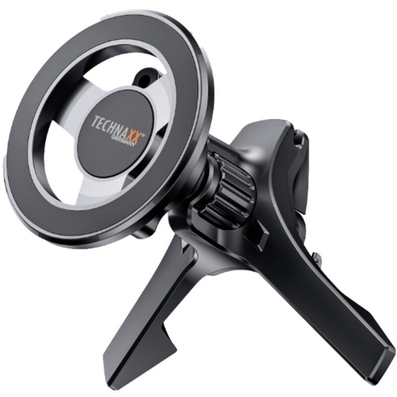Technaxx TX-304 grille de ventilation Support de téléphone portable pour voiture pivotant à 360°
