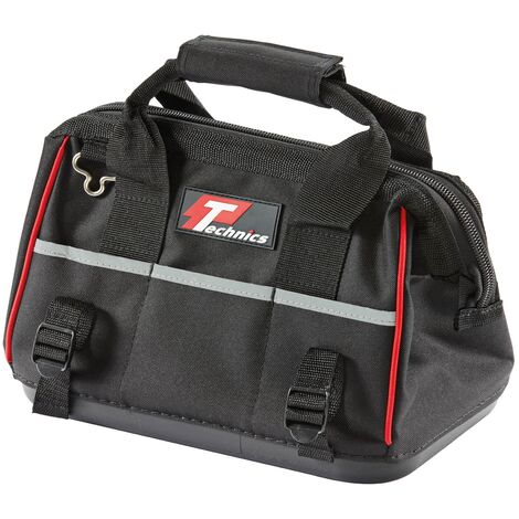 main image of "Technics Heavy Duty Tool Bag With Shoulder Strap Black 13in"