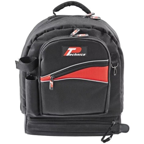 Technics - Tradesman Rucksack Black Backpack Tool Bag PT142