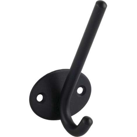 Technik Team Huthaken Elion Garderobenhaken - Breite 52mm, Höhe 103mm, Stahl schwarz matt