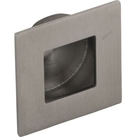 Technik Team Muschelgriff Eros 30mm Einlass ø 24mm zum Einlassen, Edelstahl gebürstet