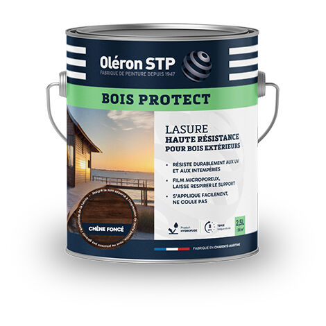 Technima Oléron Lasure Bois Protect Chêne Foncé 2,5l - Technima